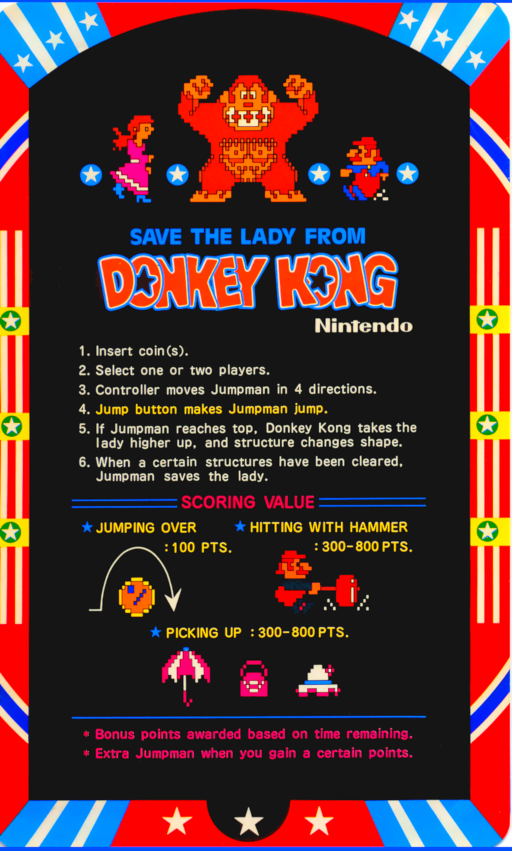 Donkey Kong (Japan set 2) Arcade Game Cover